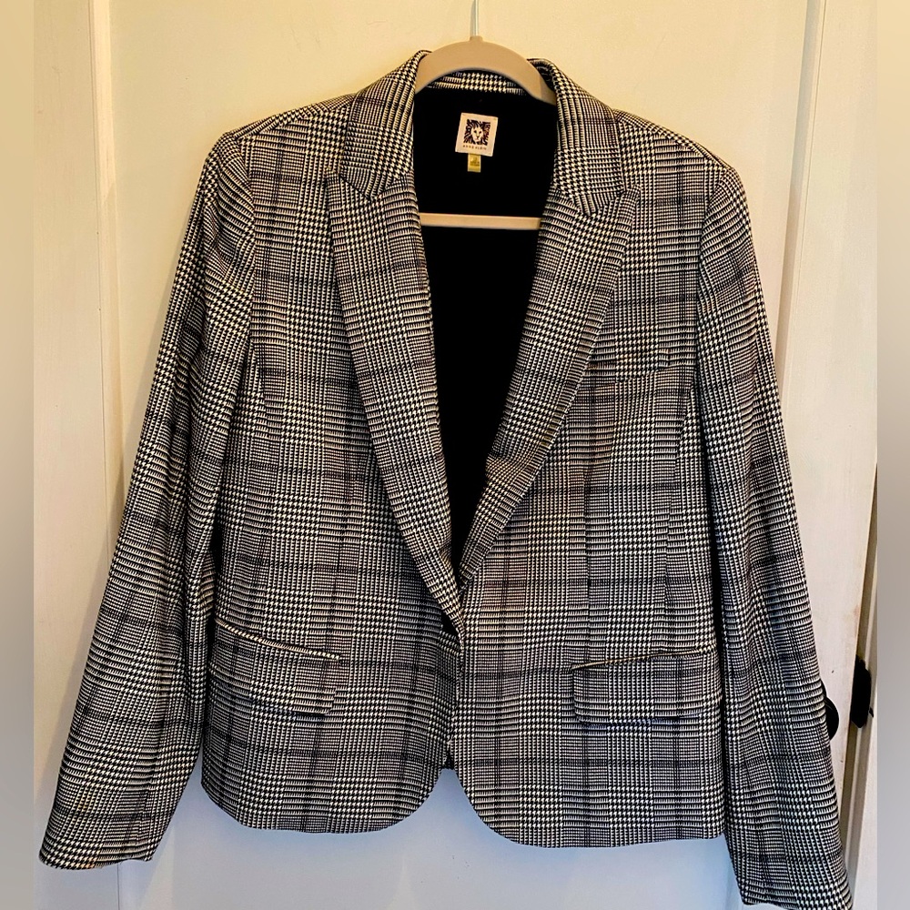 Anne Klein Houndstooth Blazer